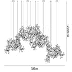 Ginkgo Luxury Chandelier Style H - 20 Lights: L 118.1(300cm) x H 78.7(200cm)Manorlights