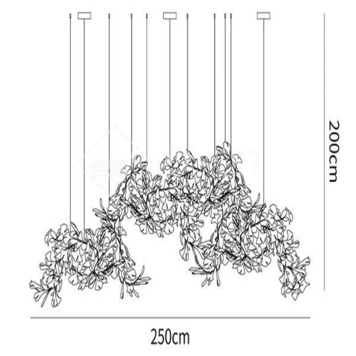 Ginkgo Luxury Chandelier Style H - 18 Lights: L 98.4(250cm) x H 78.7(200cm)Manorlights