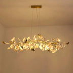Ginkgo Luxury Linear Chandelier Style C - L 39.4″(100cm) x W 17.7″(45cm) x H 15.7″(40cm) (G9*8)Manor Lights