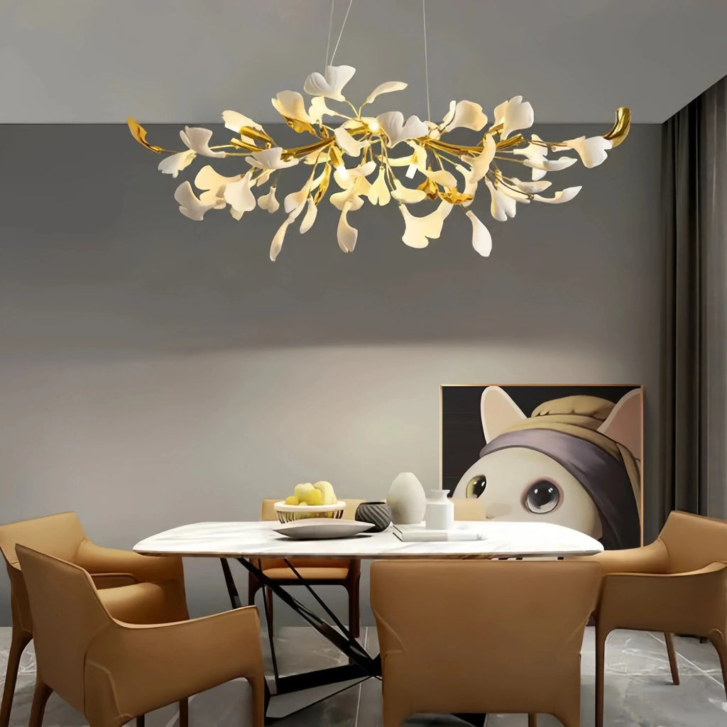 Ginkgo Luxury Linear Chandelier Style C - L 31.5″(80cm) x W 17.7″(45cm) x H 13.8″(35cm) (G9*6)Manor Lights