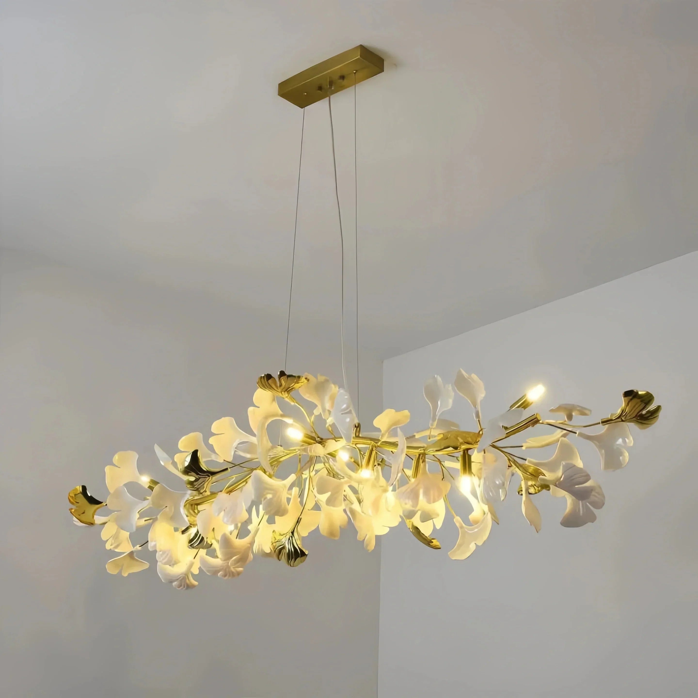 Ginkgo Luxury Linear Chandelier Style C - L 31.5″(80cm) x W 17.7″(45cm) x H 13.8″(35cm) (G9*6)Manor Lights