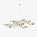 Ginkgo Special Chandelier - All white leavesL 150cm x H 65cm / L 59.1″ x H 25.6″Manorlights