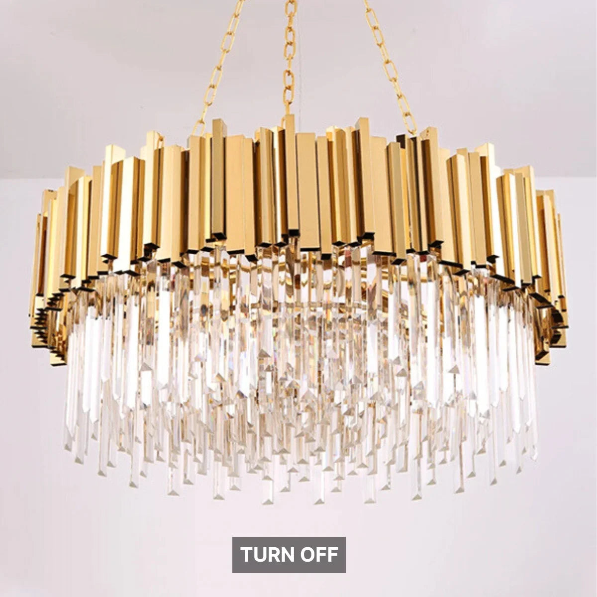 Astra Gold/Chrome Crystal Chandelier for Living Room & Dining Room-Crystal Chandelier-Manorlights