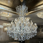Grand Imperial Crystal Palace Chandelier for Mansion/Hotel Lobby/Banquet Hall - 54 Lights/D63"*H72.8"(D160cm*H185cm)/100kgWarm LightManorlights