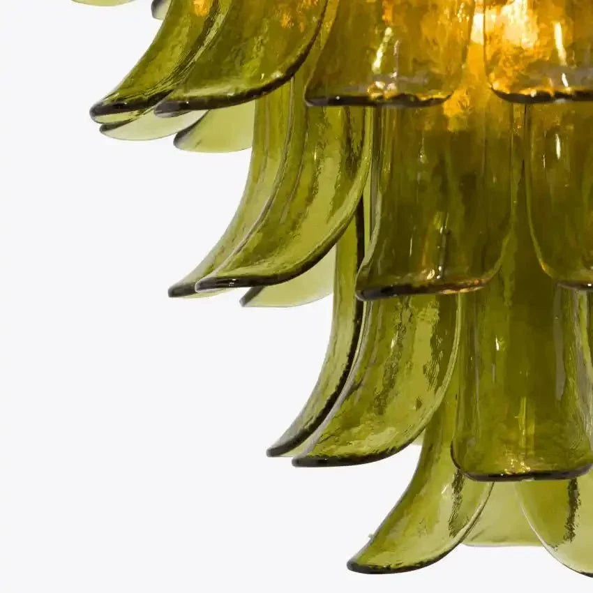 Green Petalo Murano Chandelier - 35.43"Manorlights