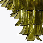 Green Petalo Murano Chandelier - 35.43"Manorlights