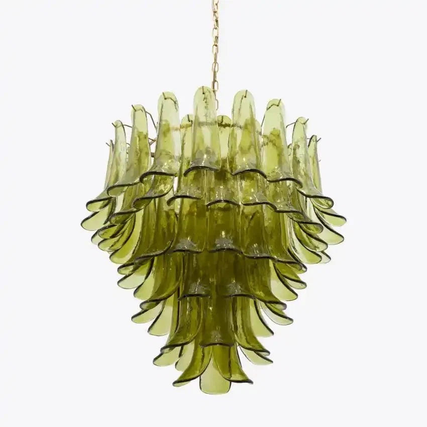 Green Petalo Murano Chandelier - 35.43"Manorlights