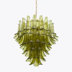 Green Petalo Murano Chandelier - 35.43"Manorlights
