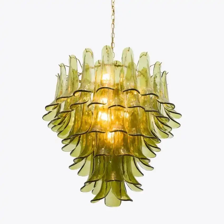 Green Petalo Murano Chandelier - 35.43"Manorlights