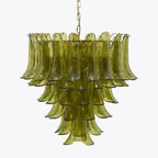 Green Petalo Murano Chandelier - 35.43"Manorlights