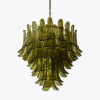 Green Petalo Murano Chandelier - 35.43"Manorlights