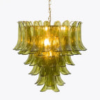 Green Petalo Murano Chandelier - 35.43"Manorlights