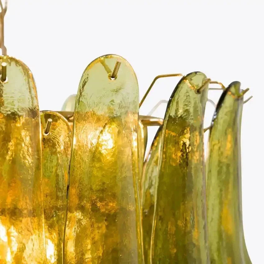 Green Petalo Murano Chandelier - 35.43"Manorlights