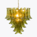 Green Petalo Murano Chandelier - 29.53"Manorlights