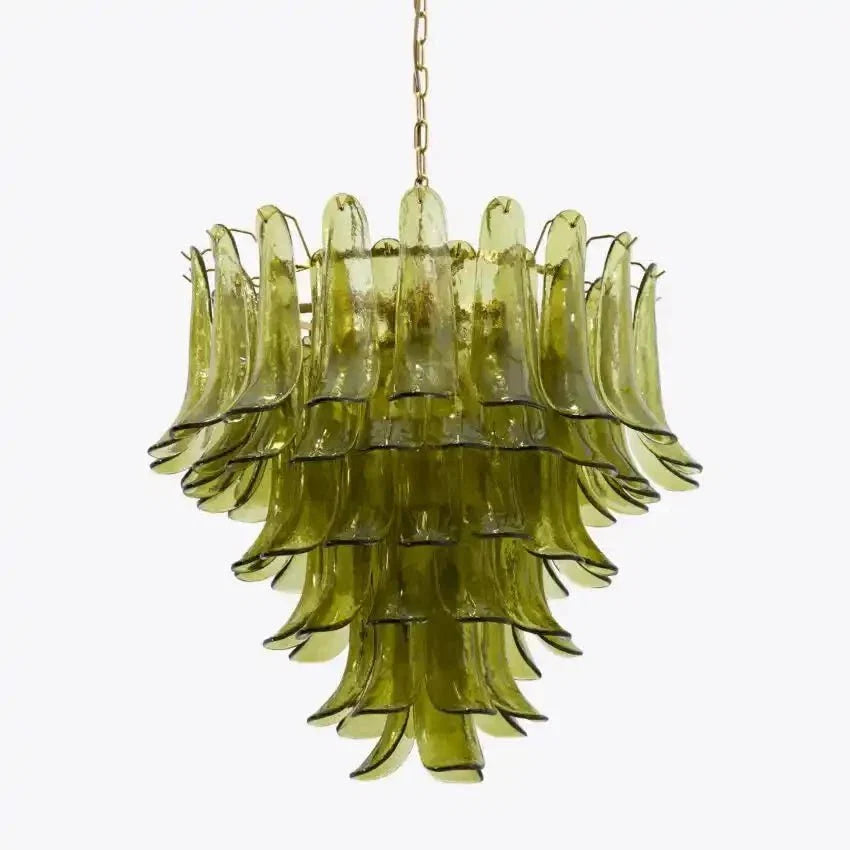 Green Petalo Murano Chandelier - 35.43"Manorlights