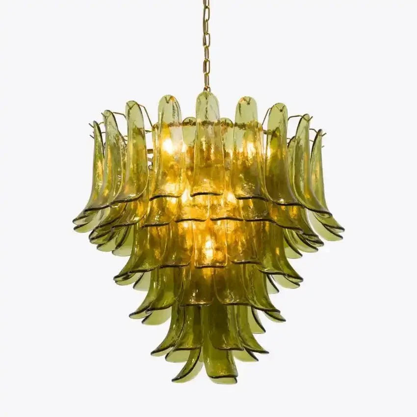 Green Petalo Murano Chandelier - 35.43"Manorlights