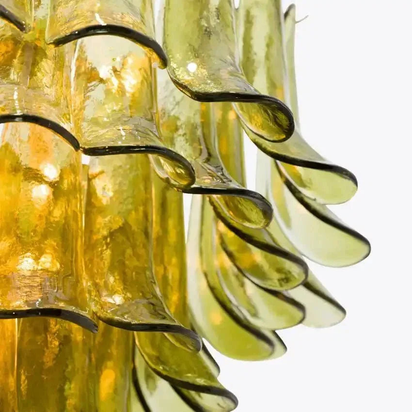 Green Petalo Murano Chandelier - 35.43"Manorlights