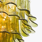 Green Petalo Murano Chandelier - 35.43"Manorlights
