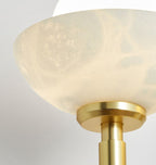 Alabaster Shade Greenwich Triple Wall Sconce-Manorlights