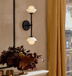 Alabaster Shade Greenwich Linear Wall Sconce-Manorlights
