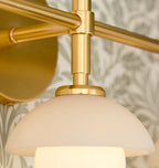 Alabaster Shade Greenwich Triple Wall Sconce-Manorlights