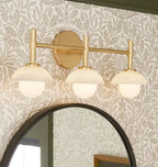 Alabaster Shade Greenwich Triple Wall Sconce-Manorlights