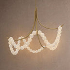Grid Master Alabaster Chandelier