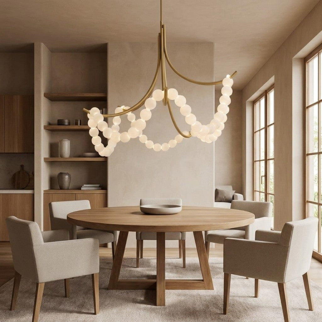 Grid Master Alabaster Chandelier