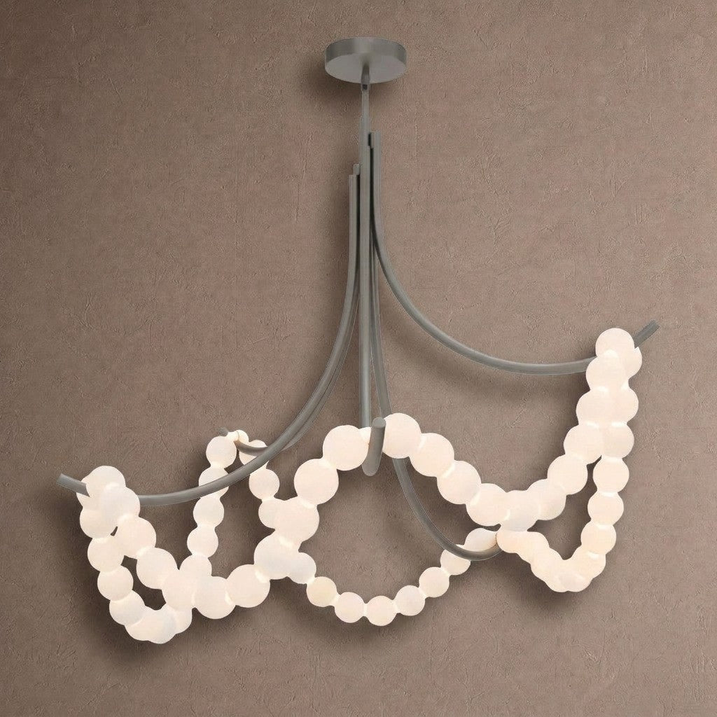 Grid Master Alabaster Chandelier