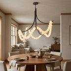 Grid Master Alabaster Chandelier
