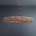 Halo Modern Smoke Round Chandelier D59" - manorlights