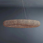 Halo Modern Smoke Round Chandelier D59" - manorlights