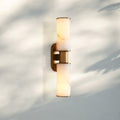 Harline Alabaster 2-Light Wall Sconce-Manorlights