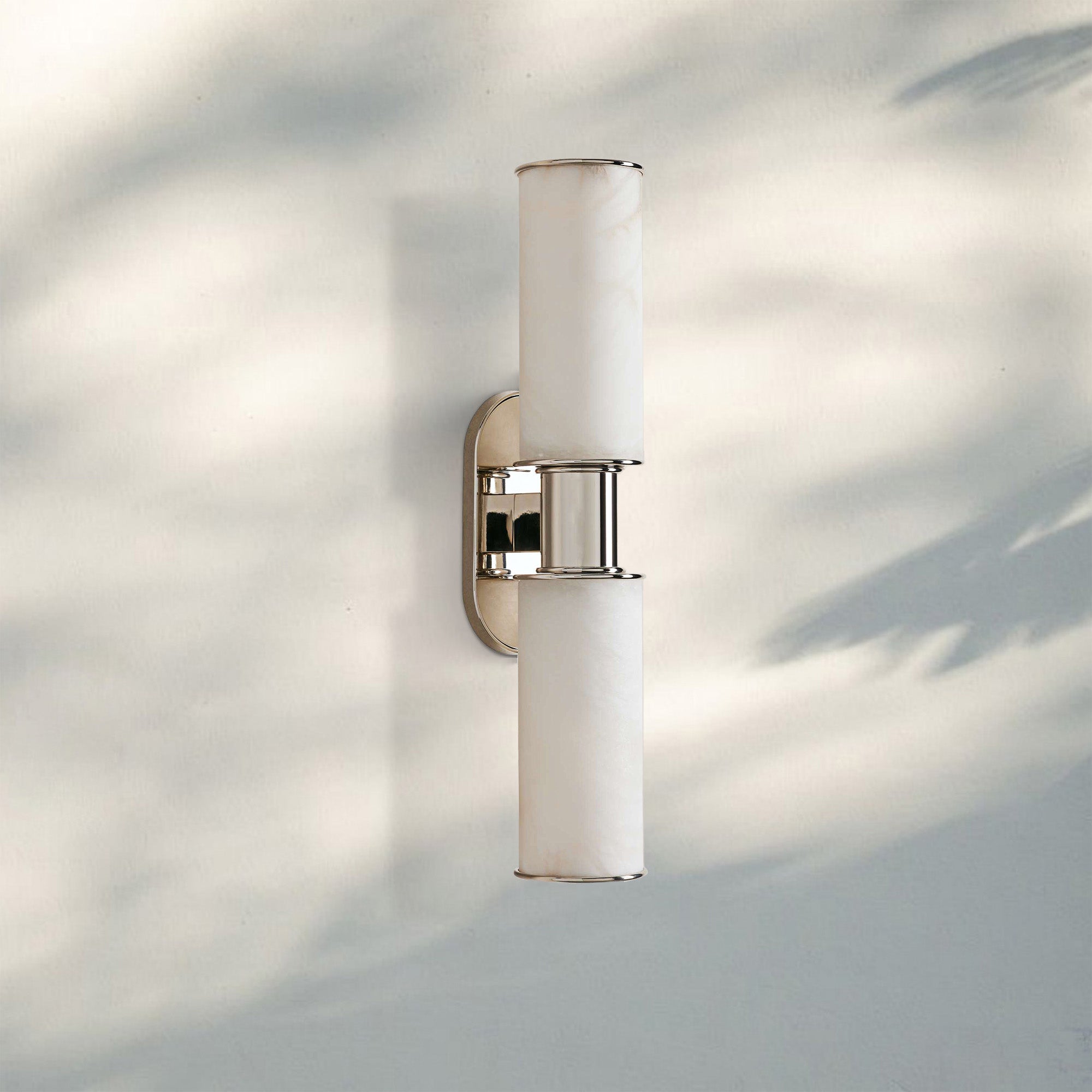 Harline Alabaster 2-Light Wall Sconce-Manorlights