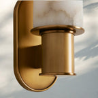 Harline Alabaster Wall Sconce-Wall Sconce-Manorlights