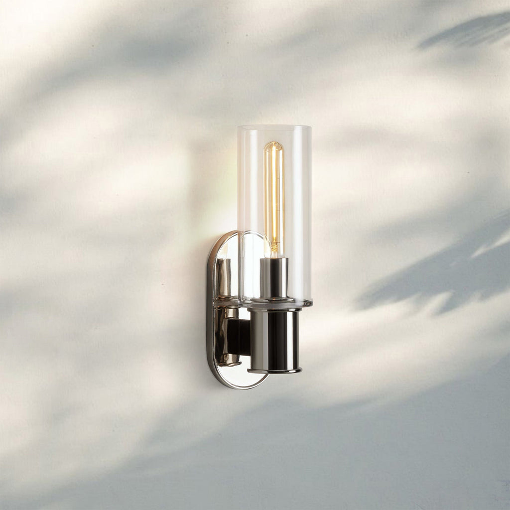 Harline Clear Glass Wall Sconce-Manorlights