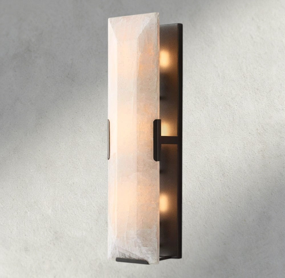 Harlow Calcite Linear Sconce-wall sconce-Manorlights