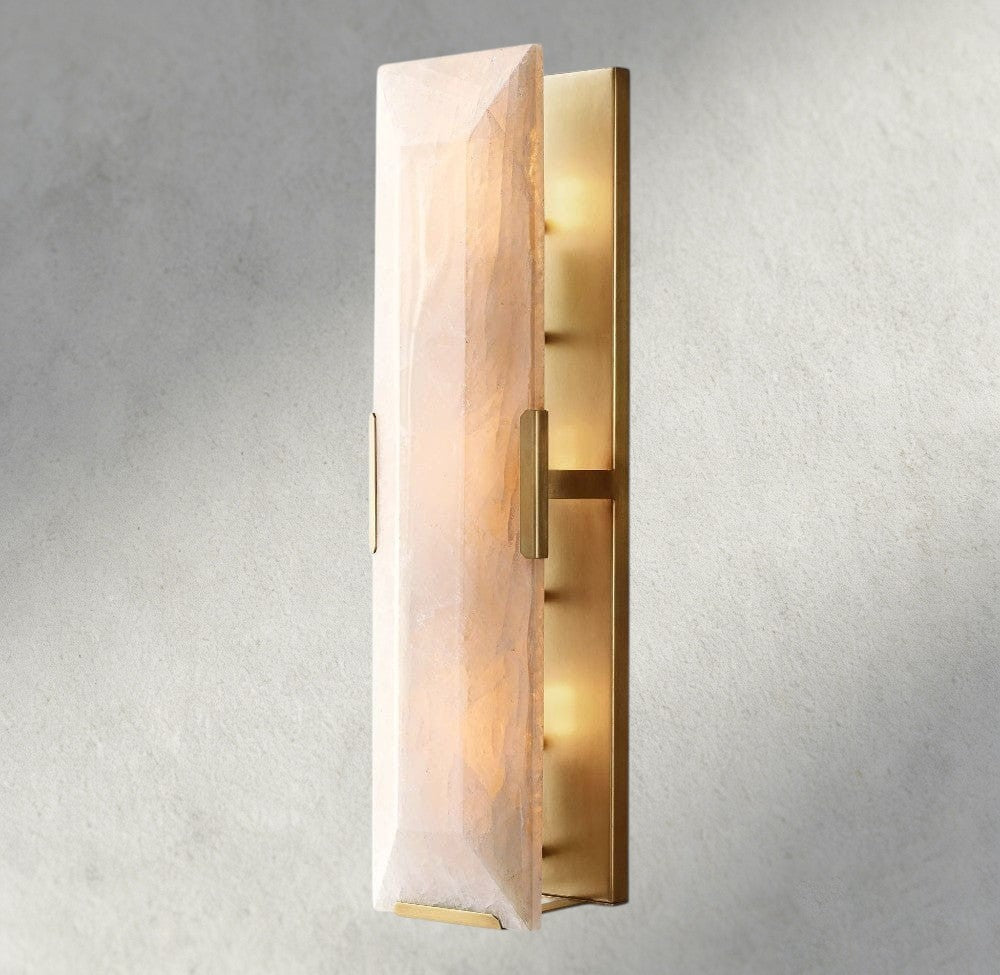 Harlow Calcite Linear Sconce-wall sconce-Manorlights