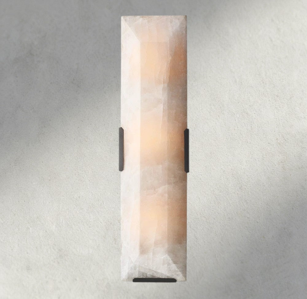 Harlow Calcite Linear Sconce-wall sconce-Manorlights