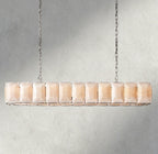 Harlow Calcite Rectangular Chandelier 42", 54", 62", 74"-chandelier-Manorlights