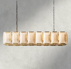 Harlow Calcite Rectangular Chandelier 42", 54", 62", 74"-chandelier-Manorlights