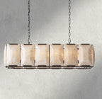Harlow Calcite Rectangular Chandelier 42", 54", 62", 74"-chandelier-Manorlights
