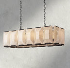 Harlow Calcite Rectangular Chandelier 42", 54", 62", 74"-chandelier-Manorlights