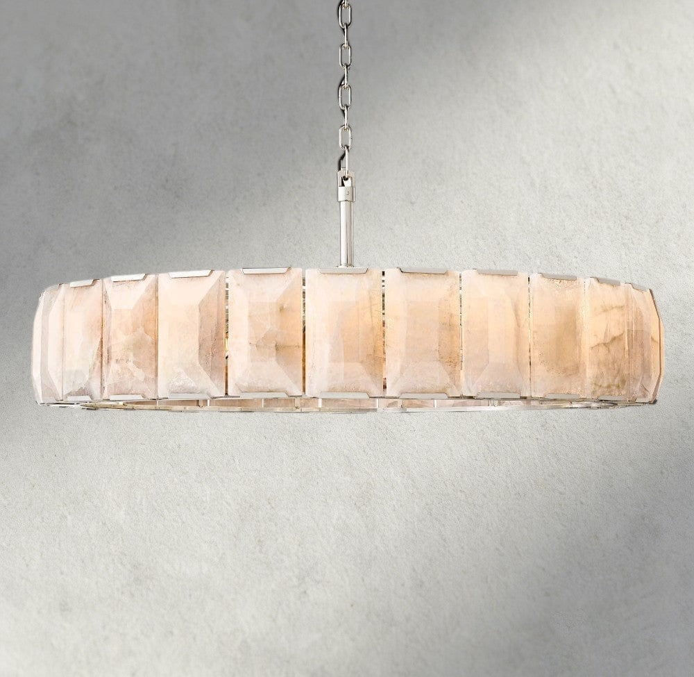 Harlow Calcite Round Chandelier 19", 31", 43", 60"-chandelier-Manorlights