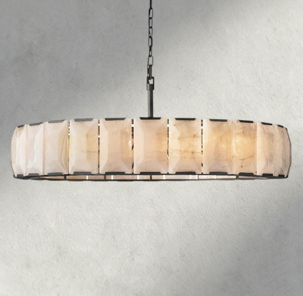 Harlow Calcite Round Chandelier 19", 31", 43", 60"-chandelier-Manorlights