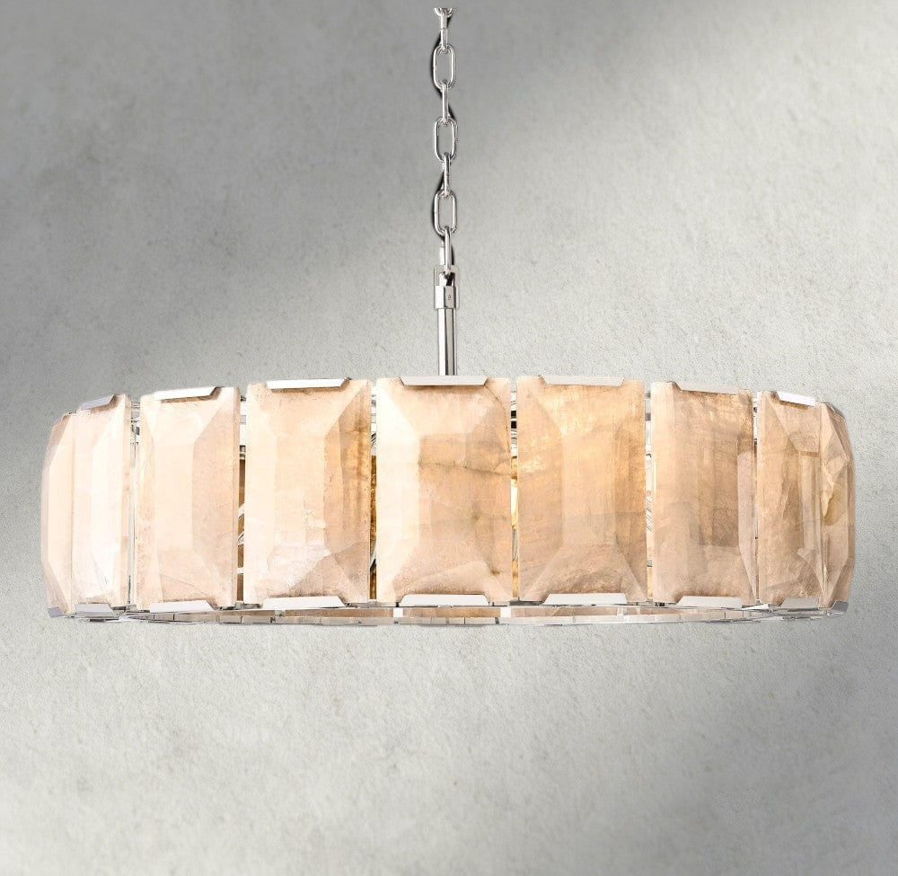 Harlow Calcite Round Chandelier 19", 31", 43", 60"-chandelier-Manorlights