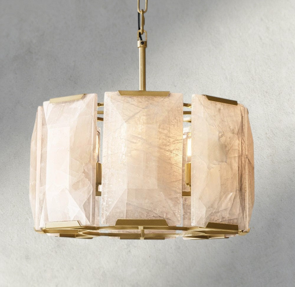 Harlow Calcite Round Chandelier 19", 31", 43", 60"-chandelier-Manorlights