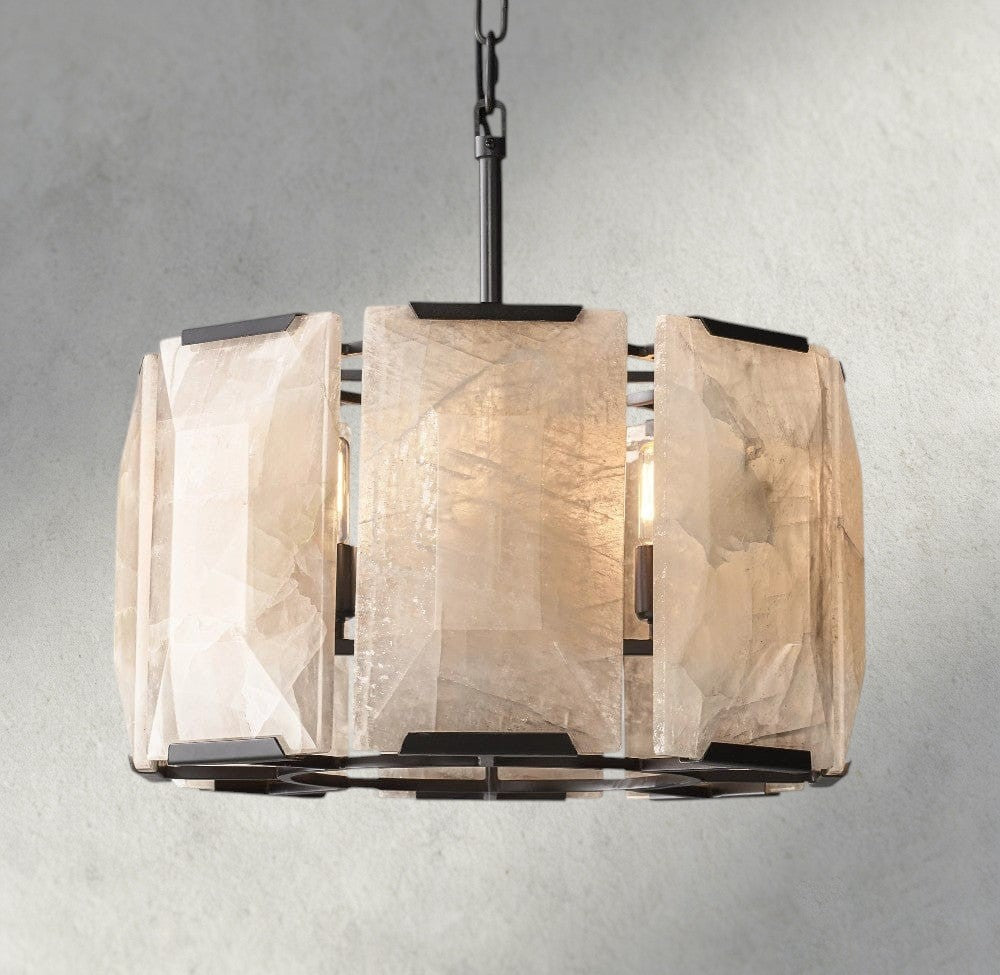 Harlow Calcite Round Chandelier 19", 31", 43", 60"-chandelier-Manorlights