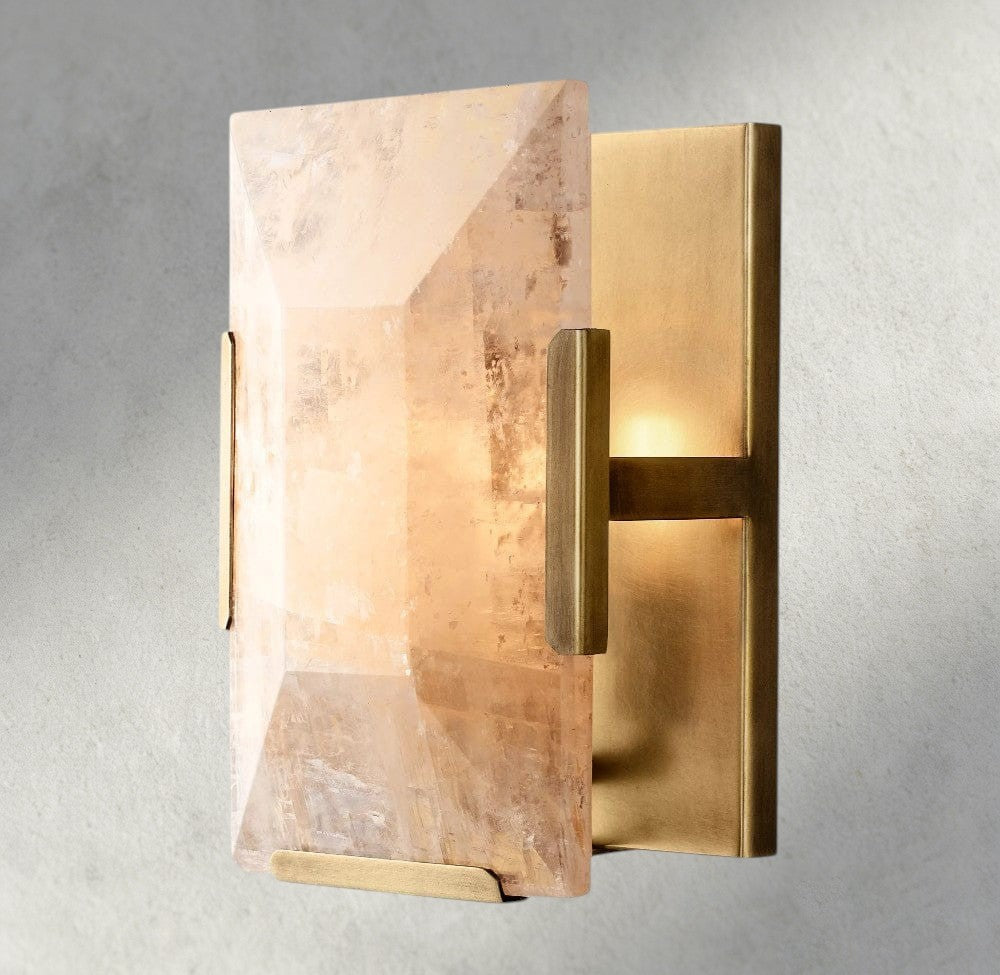 Harlow Calcite Sconce-wall sconce-Manorlights