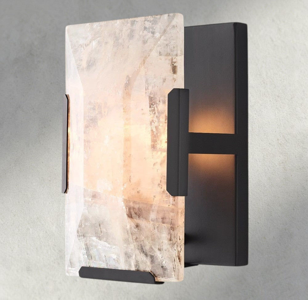 Harlow Calcite Sconce-wall sconce-Manorlights
